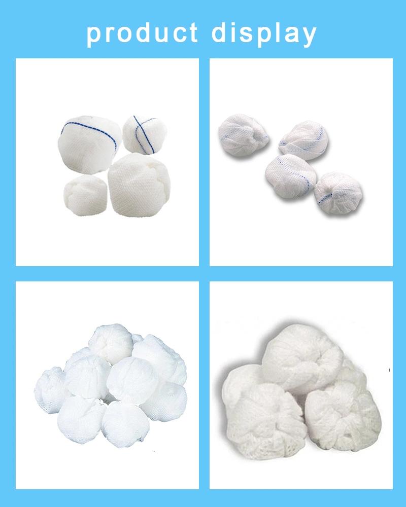 Round Gauze Ball Sterile Abosrbent Cotton Gauze Ball