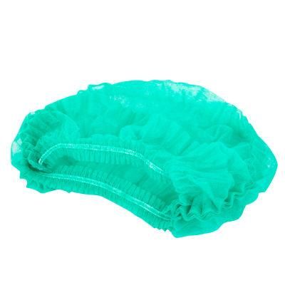 18inch Disposable PP Non Woven Strip Clip Cap21inch Bouffant Head Cover Bouffant Cap Mop Cap Nonwoven Cap Strip Cap Round Cap