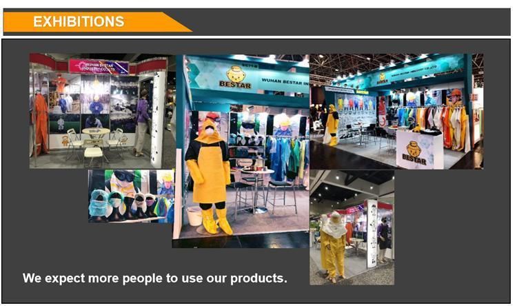 Type 3456 Safety Protecitve Clothing Waterproof for Petrochemicals Medical Mining Industry Use