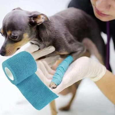 Veterinary Colored Flexible High Quality Non Woven Cohesive Bandage
