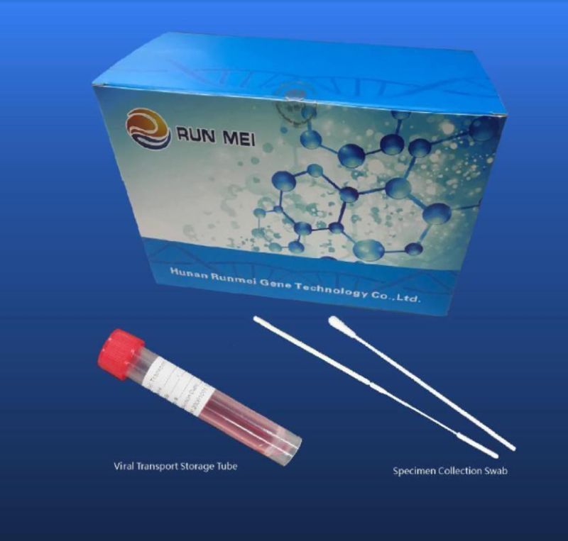 Disposable Medical Viral Vtm Transport Media Tube with Flocked Swab