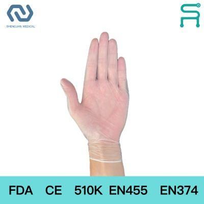 Factory Manufacture Disposable Vinyl PVC Gloves with FDA CE