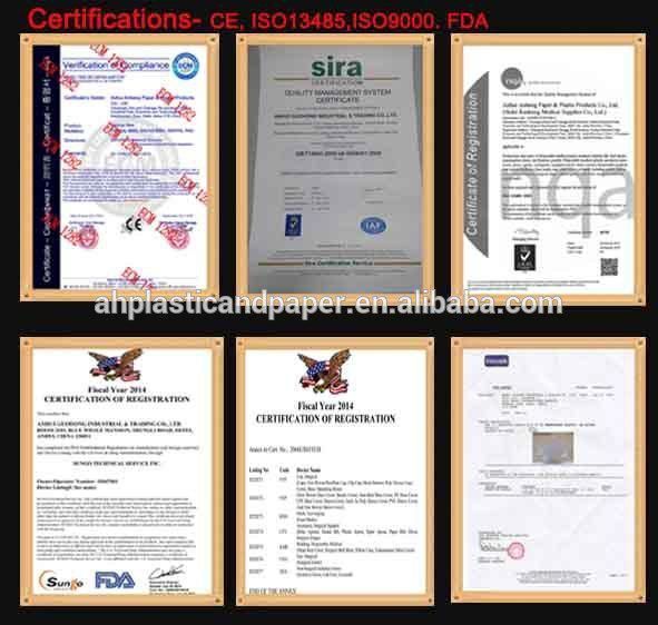 Food Using Dispsable Bib White Paper and PE Film