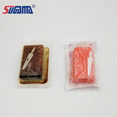PU Foam Surgical Scrub Brush Hand Scrub Brush with Nail Cleaner with Iodine