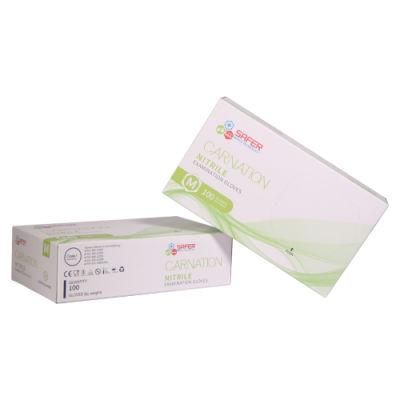 Prices Nitrile Gloves Disposable Food Grade Green with Cheap Price