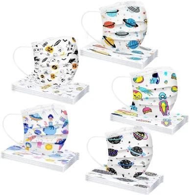 Disposable Kids Masks Breathable Dust-Proof Unisex 3-Layer Filter Face Mask