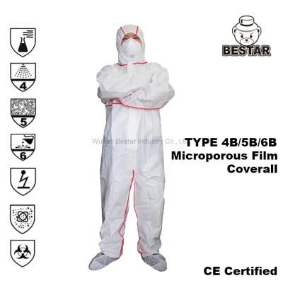 Cat III Type 4b/5b/6b Sf Coverall Against Infective Agents