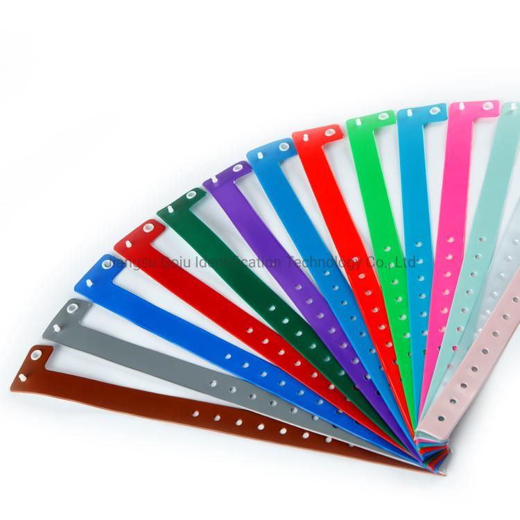 Custom Cheap Vinyl L Shaped PVC Festival Wristband