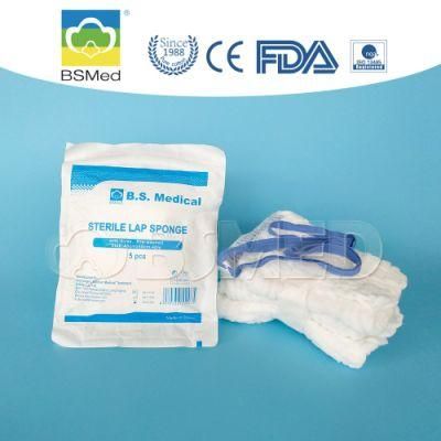 100% Cotton Absorbent Medical Gauze Lap Sponge with FDA Certificate
