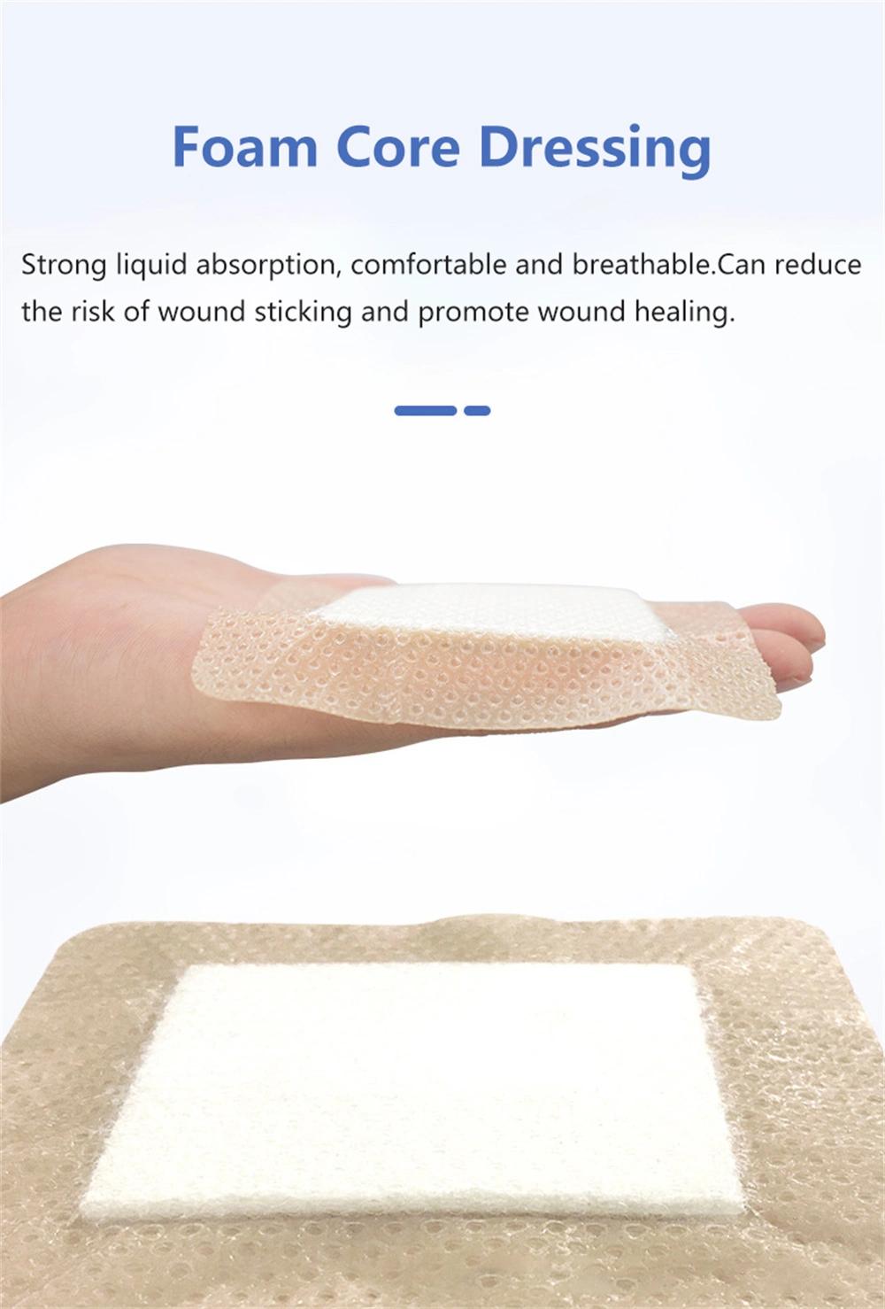 Anti-Bacteria Waterproof Absorb Heavy Exudate and Retain Well Second Burn Silicone Foam Dressing