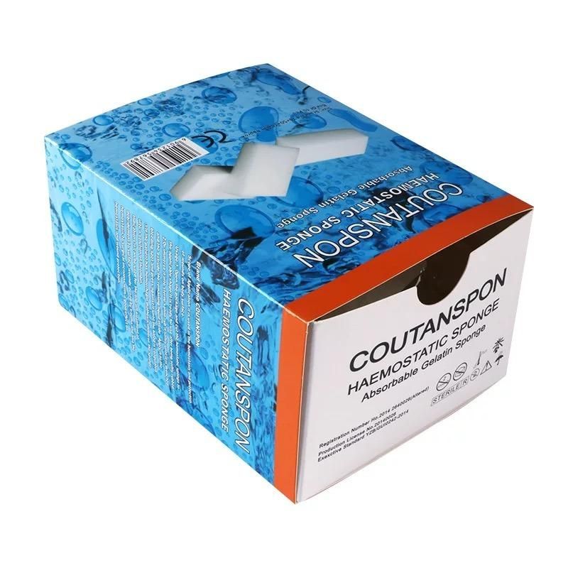 Disposable Sterile Hemostatic Sponge Absorbable Gelatin Sponge