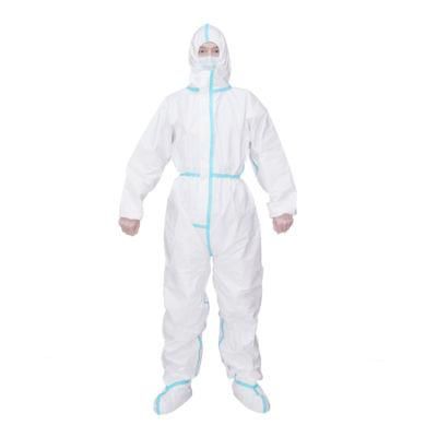 Hospital Medical Protection Suit Disposable Coverall Clothing of Low Price