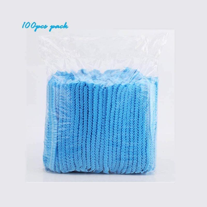 Disposable Non-Woven Hair Net Cap Mob Elastic Free Size