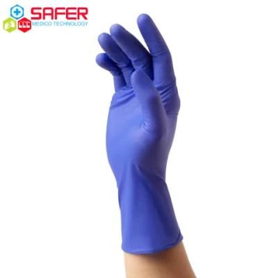 3.0 Mil Latex Free Blue Pure Nitrile Gloves Examination