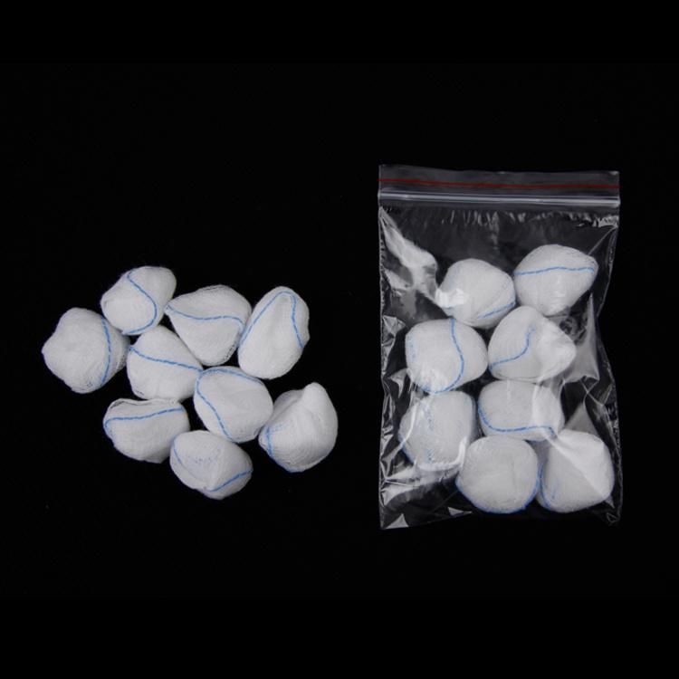 100% Bleached Cotton for Traditional Wound Care Absorbent Gauze Swabs