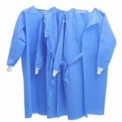 Isolation Insulation Non Woven SMS Surgical Sanitary Level 3 Impervious Long Sleeve Disposable Hospital Gowns