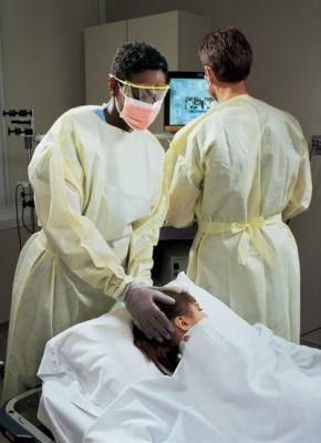 Non Woven Impervious Protective Isolation Operating Gown with Hook&Loop