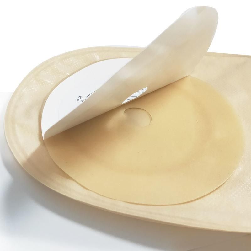 Ostomy Bag Open Pouch (clamp closure) Drainable 15-60mm Beige