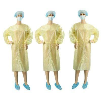 Waterproof Disposable Garment Non-Woven PP Cheap Isolation Gown