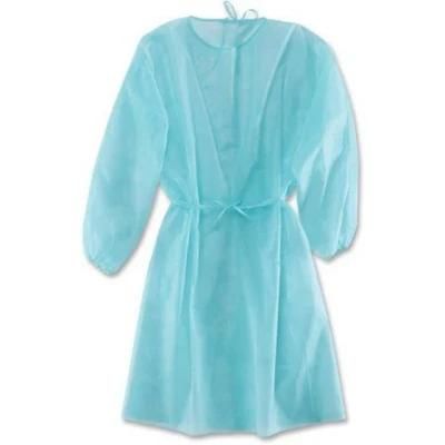 Disposable Protective Clothing, PP Medical Isolation Gown - Elastic and Knitted Cuffs