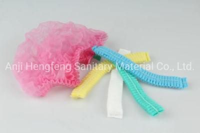 Disposable Non Woven Strip Bouffant Head Cover Hair Clip Cap