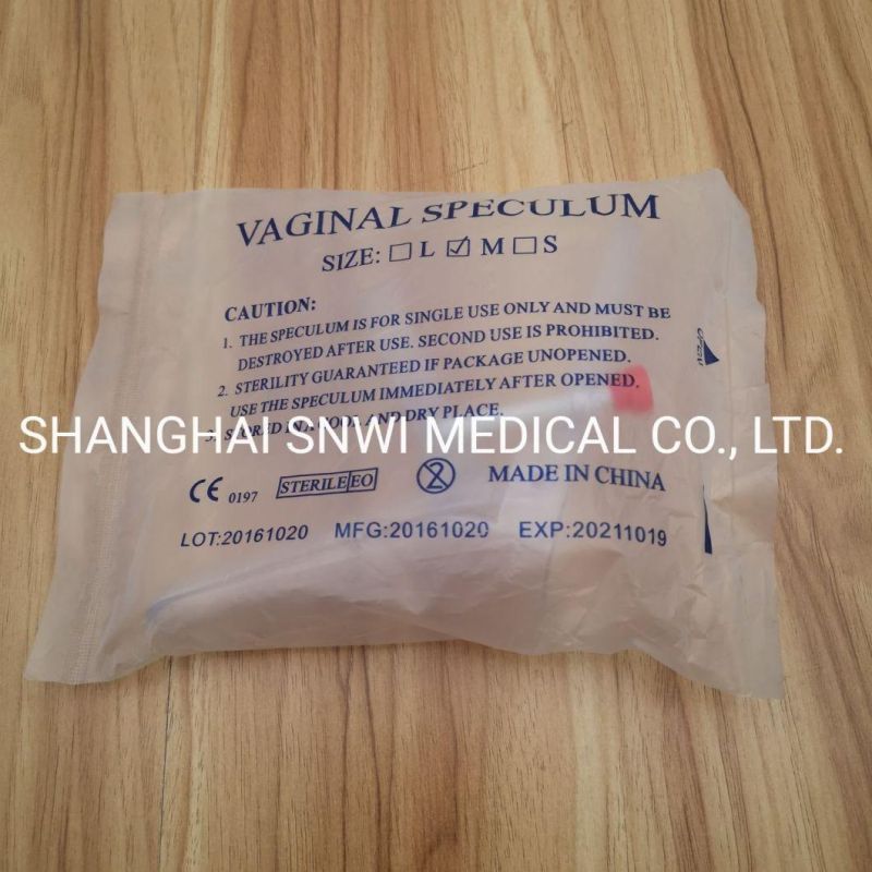 CE&ISO Certification Medical Disposable Sterile Gynecological Plastic Vaginal Speculum