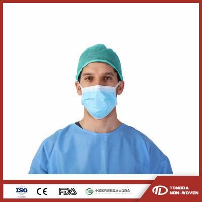 Medical Disposable Non-Woven Surgical Doctor Cap with Tie up