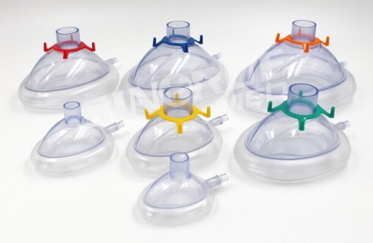 Hospital Adult Child Disposable Medical PVC Anesthesia Mask