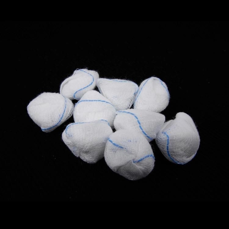 Customized Medical 100% Cotton Disposable Absorbent Gauze Ball