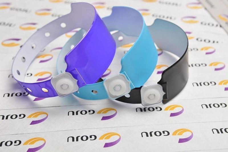 Vinyl Material Disposable Custom Event Vinyl ID Wristband
