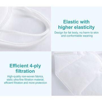 Kn95 Disposable Medical Face Mask Ffp2 /Ce , Adult Disposable 4ply Face Mask/Ffp3 Respirator with Tie on and Valve for Medical Use