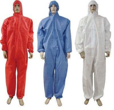 SMS Type Coveralls Disposable Isolation Gown Disposable Protective Coveralls with a Hood
