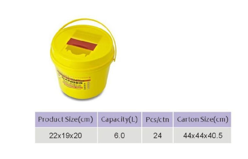 Sharps Collection Small Sharps Container with Handle Disposable Sharp Storage Box