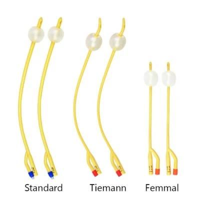 Disposable Latex/Silicone Coated/Silicone Medical Sterile Foley Balloon Catheter