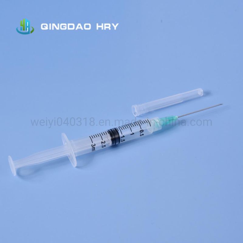 Fast Delivery of Luer Lock /Slip Medical Injection Disposable Syringe with Needle & Safety Needle with Competitive Price, FDA 510K CE&ISO Certificated