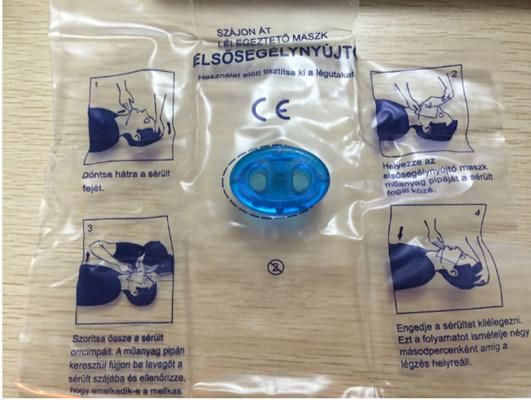 Medical Equipment Disposable PVC One Way Valve CPR Mask Dmdc-002