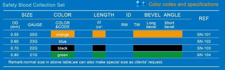 Sterile Safety-Lok Blood Collection Set with Pre-Attached Holder
