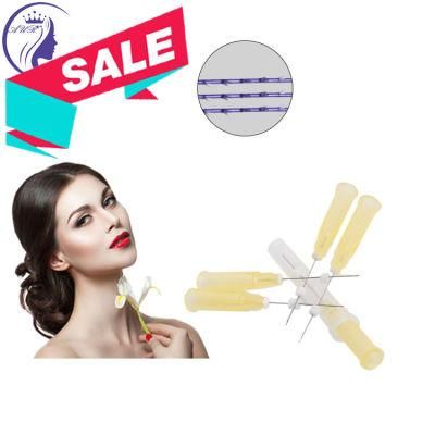 3D 4D 6D Cog Meso Suture Pdo Thread Face Lifting Korea with Two Needles for Beauty