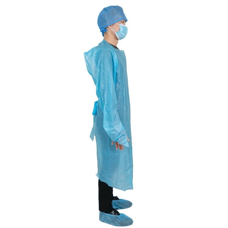 Factory Wholesale Disposable CPE Waterproof Apron/PE Plastic Apron with Sleeves