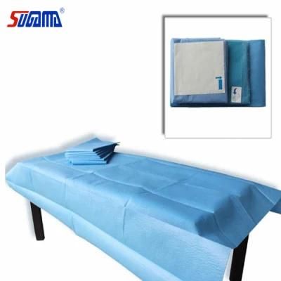 Disposable Medical Table Cover Waterproof Stretcher Sheet Bed Sheet with Elastic