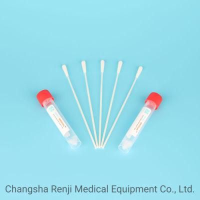 Disposable Virus Collection Nasal Flock Swab Nasopharyngeal Swabs