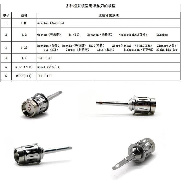 Universal Screwdriver Wrench Screwdriver Oral Denten Aotai Implant Dental Implant Universal Repair Tool Box