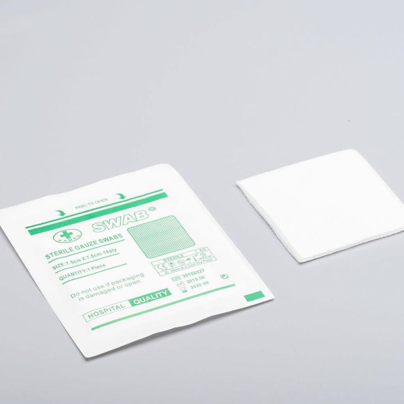 Medical Sterile Gauze Swab Block Degreased Gauze Piece Gauze Pad Wound Cleaning Gursing Dressing Piece