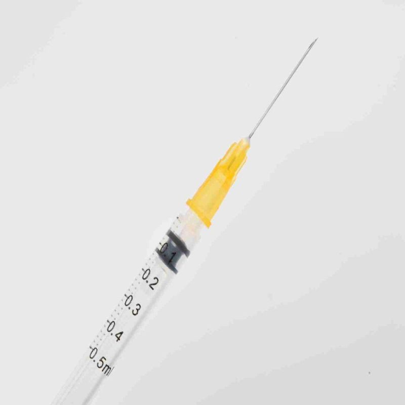 Stock Products of 0.3ml -10ml Three Parts Self-Destroy Luer Lock Syringe CE FDA ISO 510K