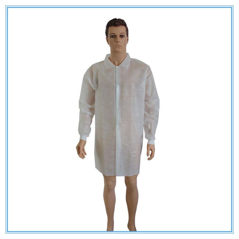 Non Medical Disposable SMS Isolatin Gown Fluid-Resistance SMS Patient Gown