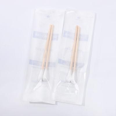 Individual Packing Viral Sampling Cotton Medical Wooden Test Sterilized Swab