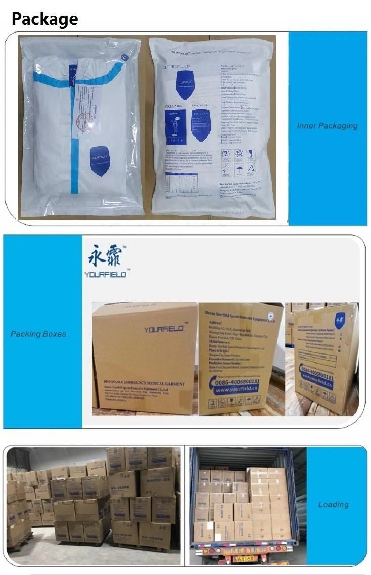 FDA/CE Approved Non-Sterile Disposable Medical Protective Coverall
