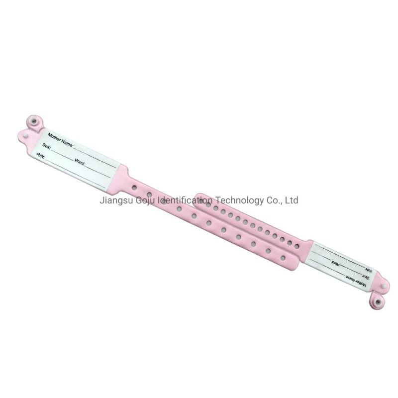 Disposable Soft Medical Written on Mother and Baby Wristband