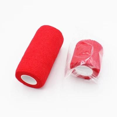 Custom Printed Non Woven Sport Wrap Bandage Medical Cohesive Animal Pet Horse Dog Cat Vet Wound Elastic Self Adhesive Bandage