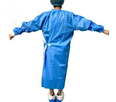 Isolation Insulation Non Woven SMS Medical Sterilized Protective Disposable Long Sleeve Surgical Gown
